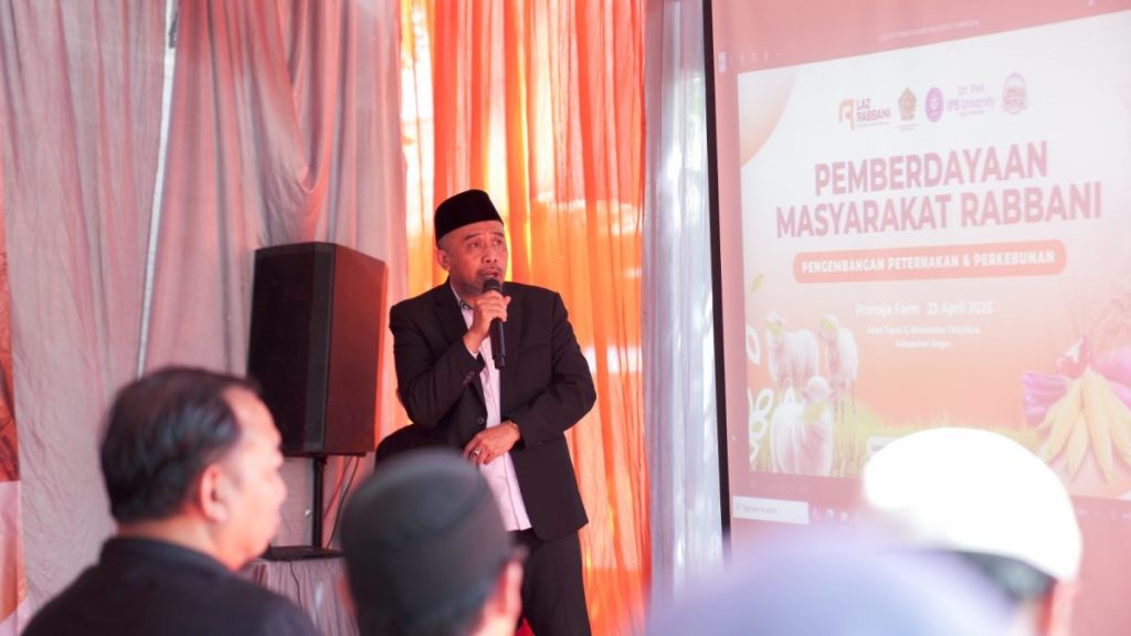 Sambutan Kepala Kemenag Kab. Bogor H. Syukri Ahmad Fanani di Program Pemberdayaan dan Peternakan LAZ Rabbani
